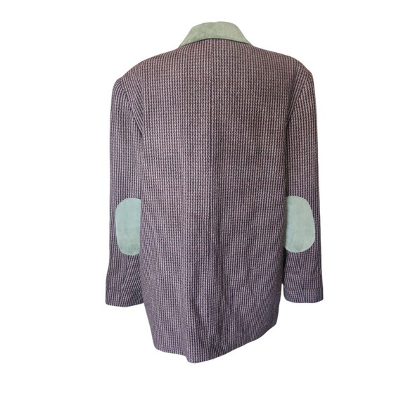 Harve Bernard Preppy Blazer Womens L Brown Heritage Suede Academia Professional - Picture 4 of 9